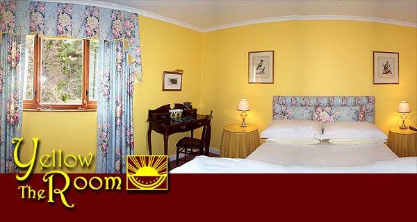 The Yellow Room: a king-size with en-suite facilities
